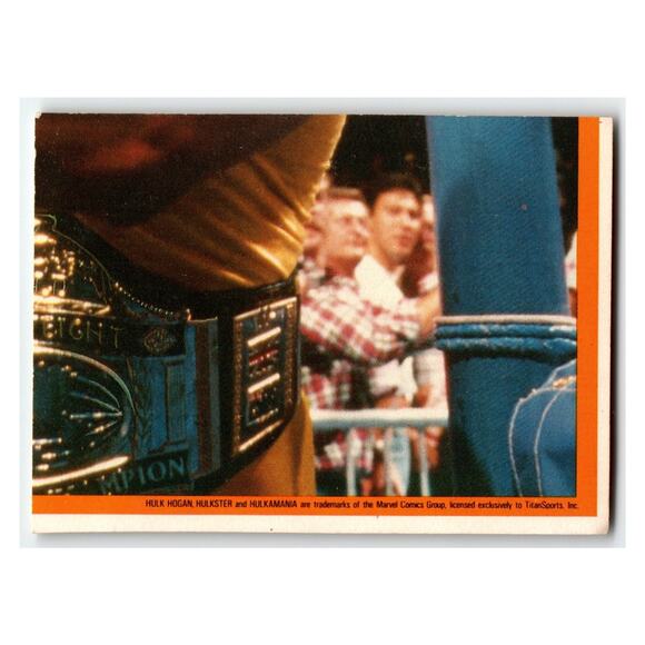 1987 WWF Wrestling Card #22 Vintage TitanSports Hulk Hogan - Picture 2 of 2